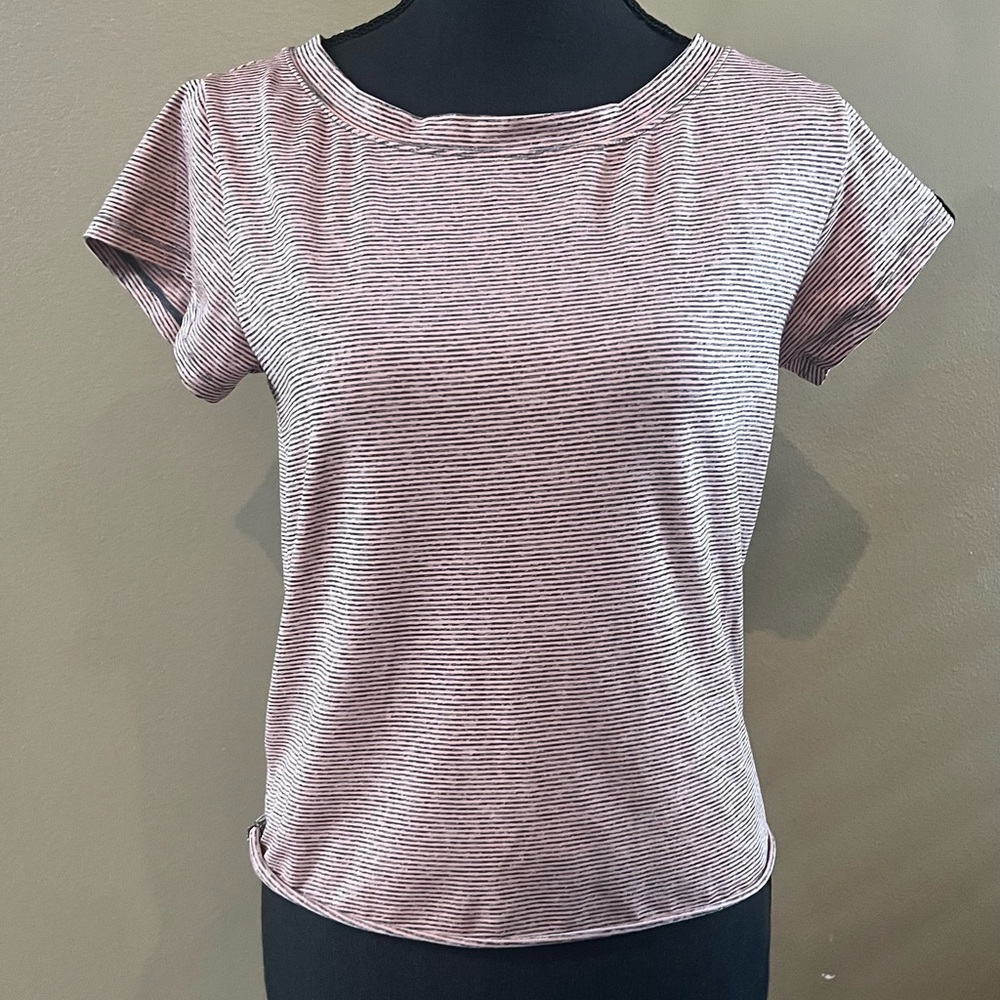 Pink Fitted Short Sleeve Tee